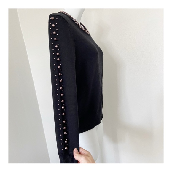 Ann Taylor Pearl Trim Sweater size XS - Picture 3 of 7